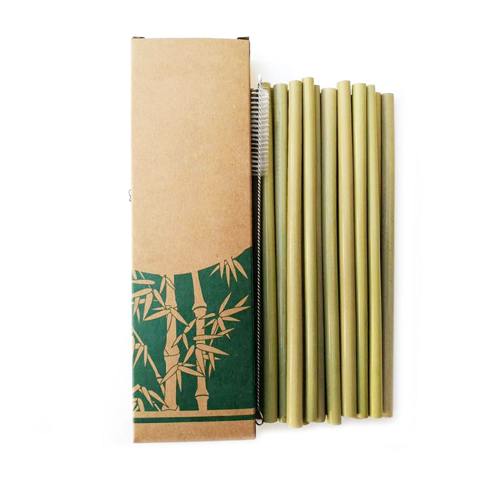 Bamboo Drinking Straws Set - steelmystraws